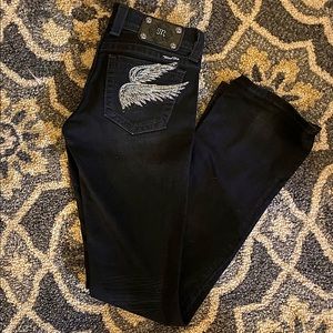 Black Bootcut Miss Me Jeans
